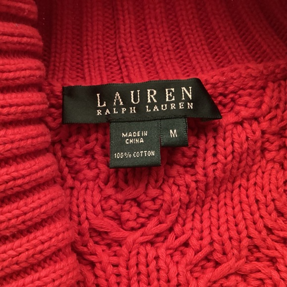 Shawl Collar Cardigan Sweater by Lauren Ralph Lauren Womens size medium - Picture 8 of 10